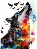 Wolf 5d Diy Diamond Painting Kits UK Handwork Hobby MJ1465