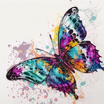Butterfly 5d Diy Diamond Painting Kits UK Handwork Hobby MJ1501