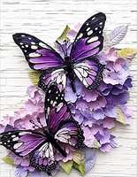 Butterfly 5d Diy Diamond Painting Kits UK Handwork Hobby MJ1524