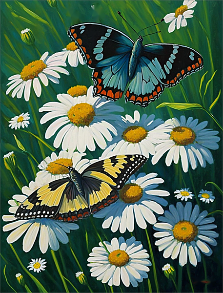 Butterfly 5d Diy Diamond Painting Kits UK Handwork Hobby MJ1529