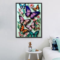 Butterfly 5d Diy Diamond Painting Kits UK Handwork Hobby MJ1533