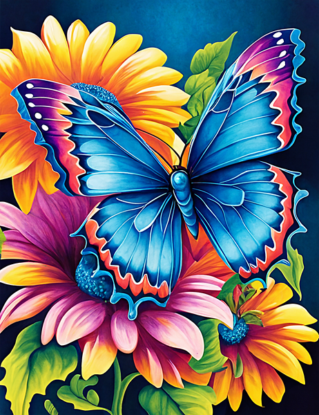 Butterfly 5d Diy Diamond Painting Kits UK Handwork Hobby MJ1538