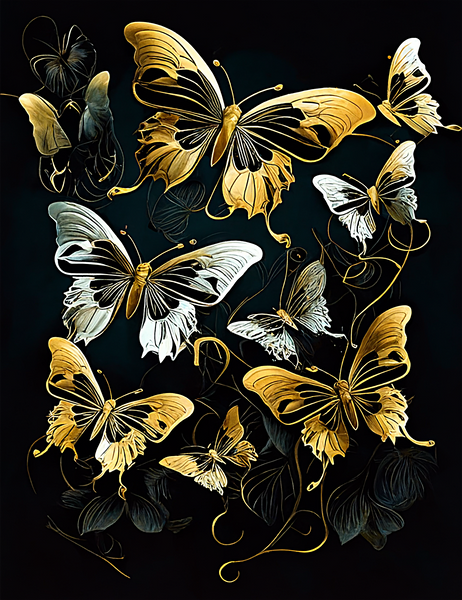 Butterfly 5d Diy Diamond Painting Kits UK Handwork Hobby MJ1539
