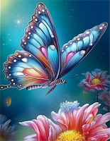 Butterfly 5d Diy Diamond Painting Kits UK Handwork Hobby MJ1544