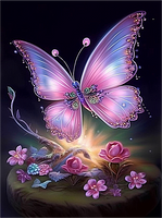 Butterfly 5d Diy Diamond Painting Kits UK Handwork Hobby MJ1556
