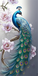Peacock 5d Diy Diamond Painting Kits UK Handwork Hobby MJ1590