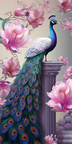 Peacock 5d Diy Diamond Painting Kits UK Handwork Hobby MJ1592