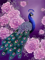 Peacock 5d Diy Diamond Painting Kits UK Handwork Hobby MJ1605