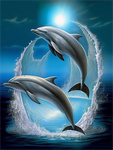 Dolphin 5d Diy Diamond Painting Kits UK Handwork Hobby MJ1755
