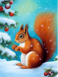 Squirrel 5d Diy Diamond Painting Kits UK Handwork Hobby MJ1869