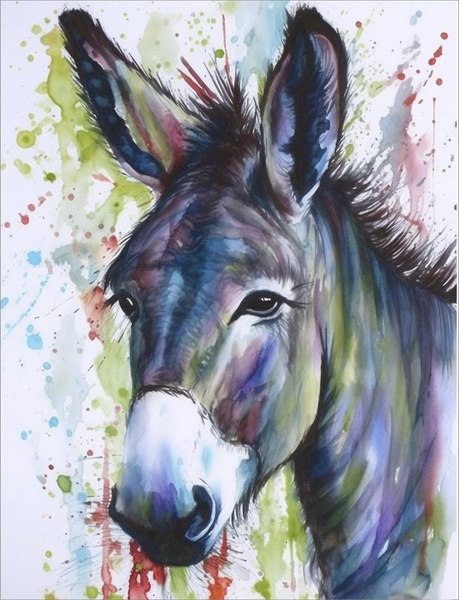 Donkey 5d Diy Diamond Painting Kits UK Handwork Hobby MJ2016