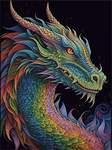 Dragon 5d Diy Diamond Painting Kits UK Handwork Hobby MJ2129