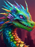 Dragon 5d Diy Diamond Painting Kits UK Handwork Hobby MJ2131