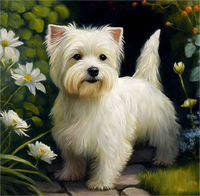 Dog 5d Diy Diamond Painting Kits UK Handwork Hobby MJ9002