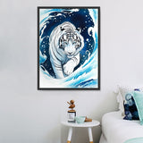 Tiger 5d Diy Diamond Painting Kits UK Handwork Hobby MJ9216