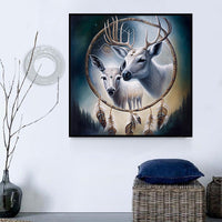 Deer 5d Diy Diamond Painting Kits UK Handwork Hobby MJ9266