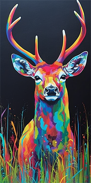 Deer 5d Diy Diamond Painting Kits UK Handwork Hobby MJ9267