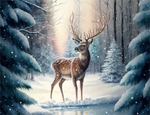 Deer 5d Diy Diamond Painting Kits UK Handwork Hobby MJ9282