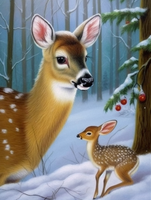 Deer 5d Diy Diamond Painting Kits UK Handwork Hobby MJ9302