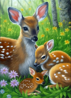 Deer 5d Diy Diamond Painting Kits UK Handwork Hobby MJ9305