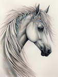 Horse 5d Diy Diamond Painting Kits UK Handwork Hobby MJ9378
