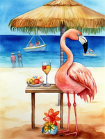 Flamingo 5d Diy Diamond Painting Kits UK Handwork Hobby MJ9637