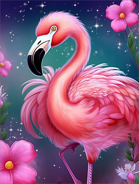 Flamingo 5d Diy Diamond Painting Kits UK Handwork Hobby MJ9646