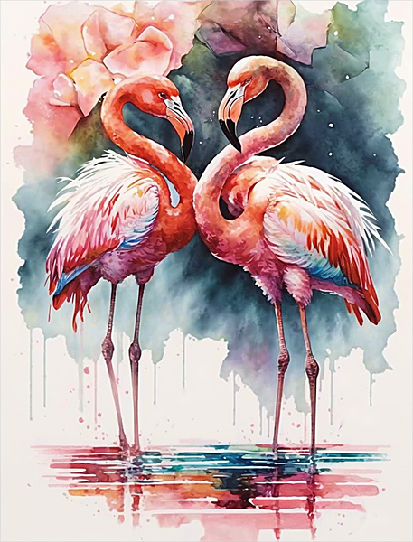 Flamingo 5d Diy Diamond Painting Kits UK Handwork Hobby MJ9664