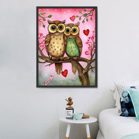 Owl 5d Diy Diamond Painting Kits UK Handwork Hobby MJ9761