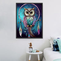 Owl 5d Diy Diamond Painting Kits UK Handwork Hobby MJ9771