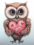 Owl 5d Diy Diamond Painting Kits UK Handwork Hobby MJ9800