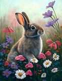 Rabbit 5d Diy Diamond Painting Kits UK Handwork Hobby MJ9838