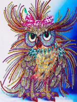 Owl 5d Diy Diamond Painting Kits UK Handwork Hobby AF9273